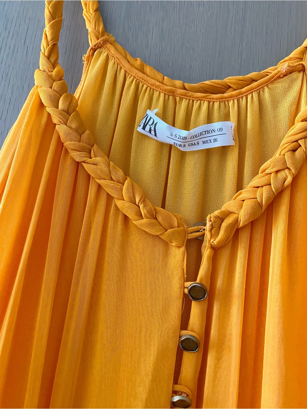 Zara cotton silk maxi dress - Picture 5 of 7